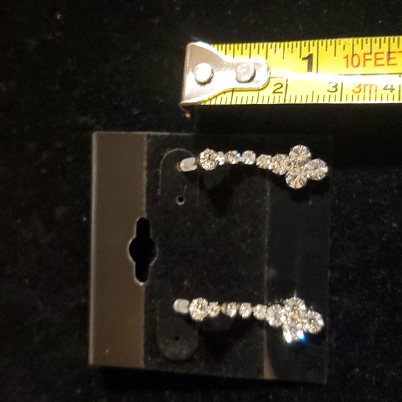 Rhinestone Earrings - Picture 2 of 2